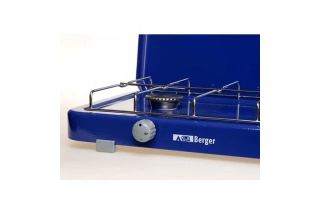 Berger 2-flammiger Gaskocher Blau 3,2 Kw, 50 Mbar, Ohne Zündsicherung 5 Berger 2-flammiger Gaskocher Blau 3,2 Kw, 50 Mbar, Ohne Zündsicherung – Bild 5
