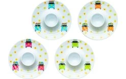 Flamefiled Camper Smiles Eierbecher-Set 4-tlg.
