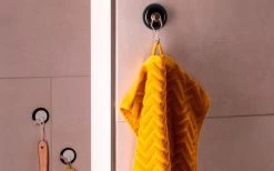 Silwy® Clever Magnethaken Inkl. Metall-Nano-Gel-Pad 5 Cm 2 Tlg. Schwarz -Camping BBQ 336851 2581283