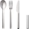Mepal Bloom Edelstahl Besteck Set Inkl. Kunststoffhülle 3-tlg. Nordic Green