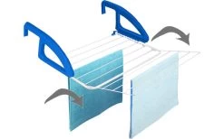 Metaltex Bries Heizungs- Und Balkonwäschetrockner Blau / Weiß 8 Metaltex Bries Heizungs- Und Balkonwäschetrockner Blau / Weiß -Camping BBQ 352244 2435093