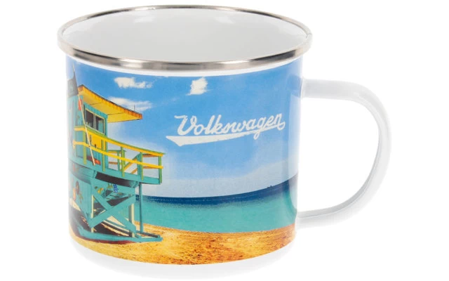 VW Collection T1 Bulli Emaille Tasse 500 Ml Beachlife 2 VW Collection T1 Bulli Emaille Tasse 500 Ml Beachlife – Bild 2