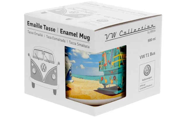 VW Collection T1 Bulli Emaille Tasse 500 Ml Beachlife 3 VW Collection T1 Bulli Emaille Tasse 500 Ml Beachlife – Bild 3