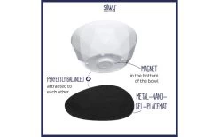 Silwy® Magnet-Bowl Schüssel Set 6 Stück Weiß