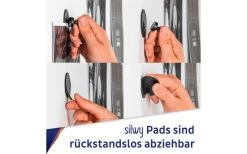 Silwy® Smart Magnet-Pins Inkl. Metall Nano Gel Pads Schwarz -Camping BBQ 435408 3102506 1