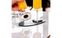 Silwy® Metall Nano Gel Platzset Leder-Look 20 Cm Blau -Camping BBQ 435600 3104145