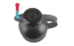 Emsa Isolierkanne Samba 1 Liter Anthrazit Transluzent -Camping BBQ 458271 3304341 3