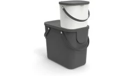 Rotho Albula Recycling Müllsystem 25 Liter Weiß -Camping BBQ 460517 3317690 2