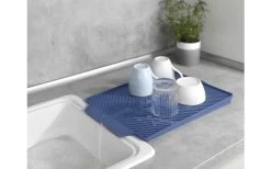 Wenko Linea Abtropfmatte 40 X 30 X 3 Cm Blau -Camping BBQ 460766 3155544 1