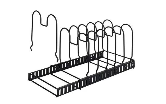 Wenko Deckel- Und Pfannenhalter Ausziehbarer Geschirrständer Für Deckel Und Pfannen 1 Wenko Deckel- Und Pfannenhalter Ausziehbarer Geschirrständer Für Deckel Und Pfannen