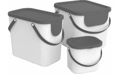 Rotho Albula Recycling Müllsystem 25 Liter Weiß -Camping BBQ 489477 3317696 2