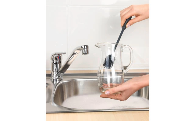 Wenko Silikon Spülbürste 25 Cm Grau 4 Wenko Silikon Spülbürste 25 Cm Grau – Bild 4