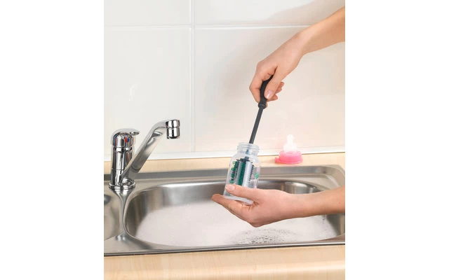 Wenko Silikon Spülbürste 25 Cm Grau 5 Wenko Silikon Spülbürste 25 Cm Grau – Bild 5