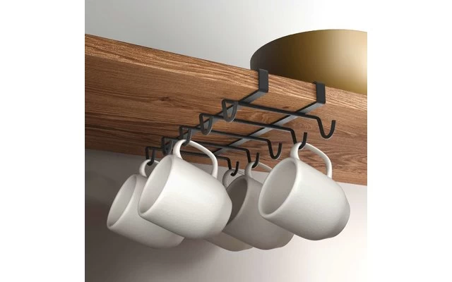 Metaltex My Mug Lava Tassen/Becherhalter Matt Schwarz 2 Metaltex My Mug Lava Tassen/Becherhalter Matt Schwarz – Bild 2