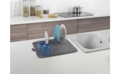 Metaltex Dry-Tex 2-in-1 Abtropfgestell Mit Microfasermatte Silber -Camping BBQ 497558 3367502