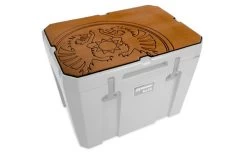 Petromax Haft-Auflage Für Kühlbox Kx25 Grau Mit Drachenemblem -Camping BBQ 525177 3458961 1