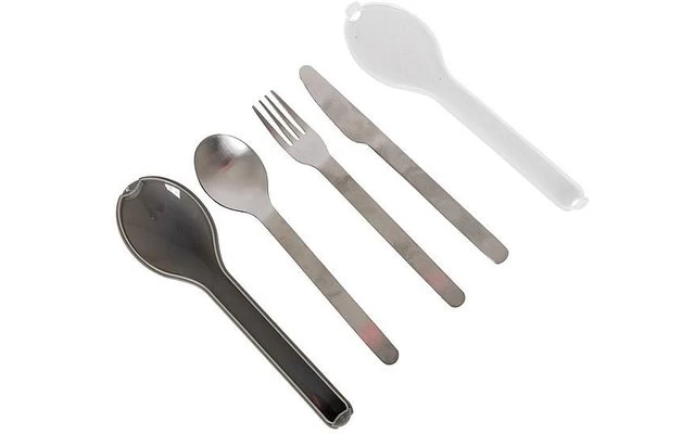 Bo-Camp Besteckset 3 Teilig 1 Person Silber 1 Bo-Camp Besteckset 3 Teilig 1 Person Silber