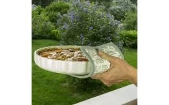 Pufz Topflappen Wohnwagen Weiß/grau 2er Pack -Camping BBQ 553960 3686174