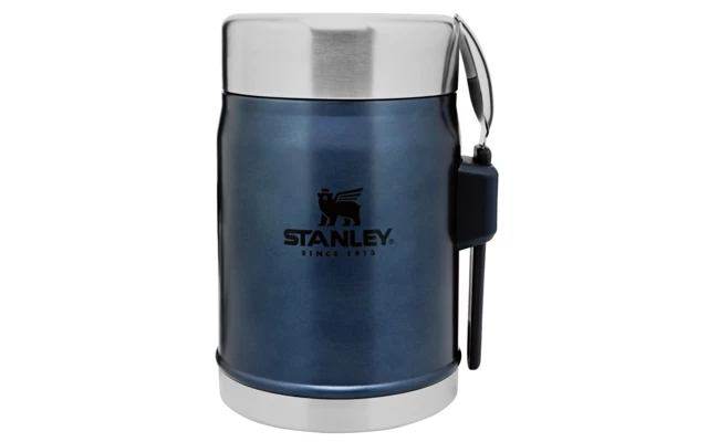 Stanley Classic Legendary Lebensmittel Behälter Mit Göffel 400 Ml Nightfall Blau 2 Stanley Classic Legendary Lebensmittel Behälter Mit Göffel 400 Ml Nightfall Blau – Bild 2