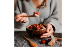 Chinchilla Kokosnussschalen Mit Löffel Und Halterung 2er-Set -Camping BBQ 636863 4445195