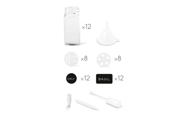 Metaltex Shake-It Gewürzstreuer Set 12 Gläser 3 Metaltex Shake-It Gewürzstreuer Set 12 Gläser – Bild 3