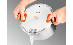 GSI Glacier Edelstahl Base Camper Kochset 6 Teilig Large -Camping BBQ 648939 4582089