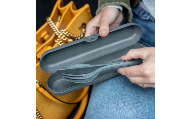 Koziol Besteck Etui KLIKK ETUI Nature Desert Sand 2 Koziol Besteck Etui KLIKK ETUI Nature Desert Sand – Bild 2