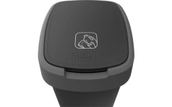 Rotho Twist Abfalleimer Mit Schwing- Und Klappdeckel 10 Liter Horizon Blau -Camping BBQ 688983 4830074 1