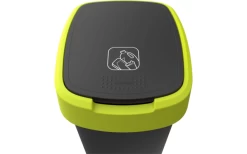 Rotho Twist Abfalleimer Mit Schwing- Und Klappdeckel 25 Liter Dunkelsilber