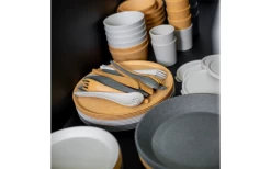 Koziol Rio Besteckset 3 Teilig Nature Ash Grey -Camping BBQ 733991 4917743