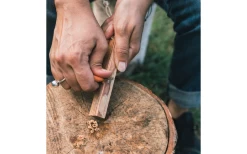 Light My Fire Swedish Firesteel Scout 2in1 Feuerstarter Mit Signalpfeife Hazyblue